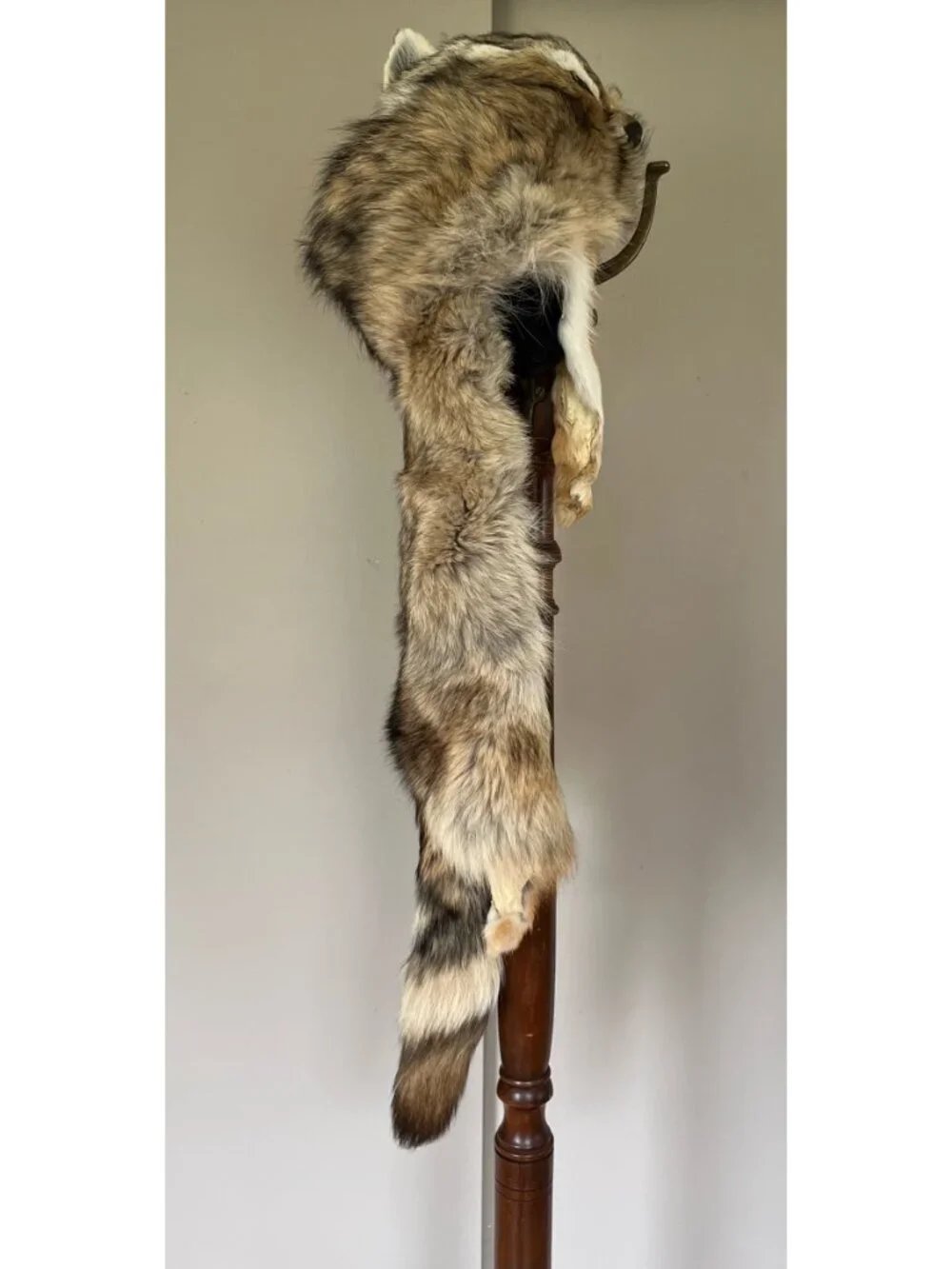 Frr Authentic Coyote Fur Hat Mens Classic Mountain Glacier Wear Genuine Luxury